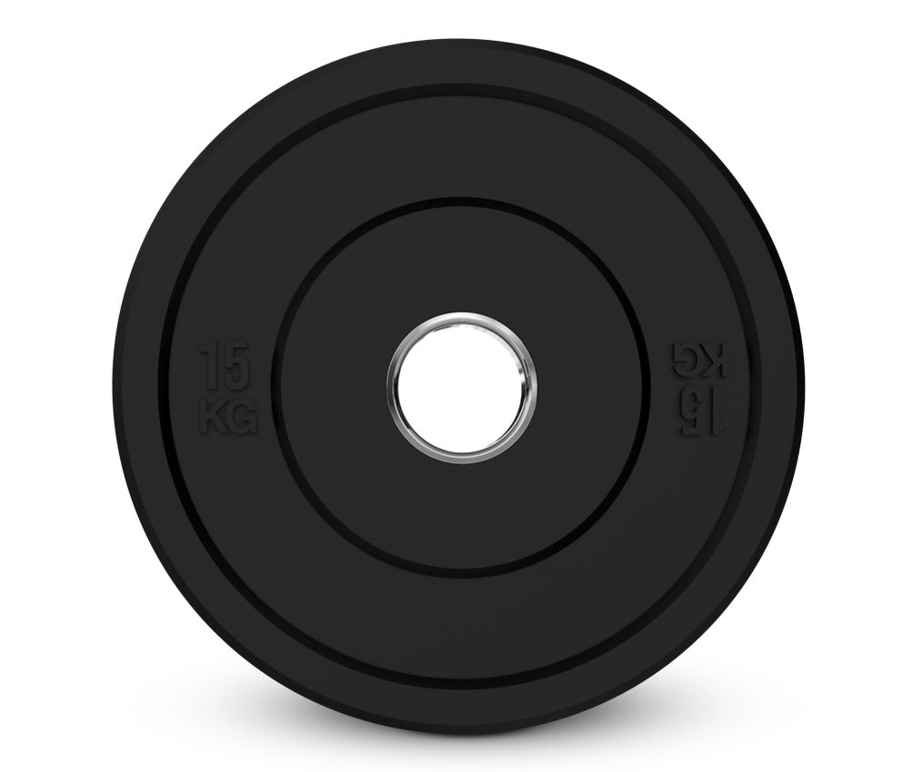 8152 - AFW Disco de goma bumper negro 15 kg